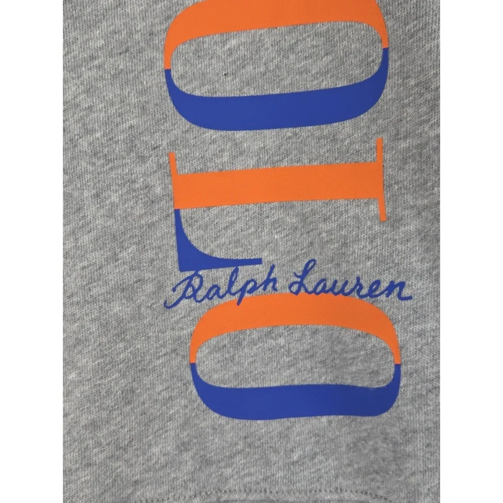 Polo Ralph Lauren Toddler Crewneck Sweatshirt 3T Big Spell Out Logo Gray Heather